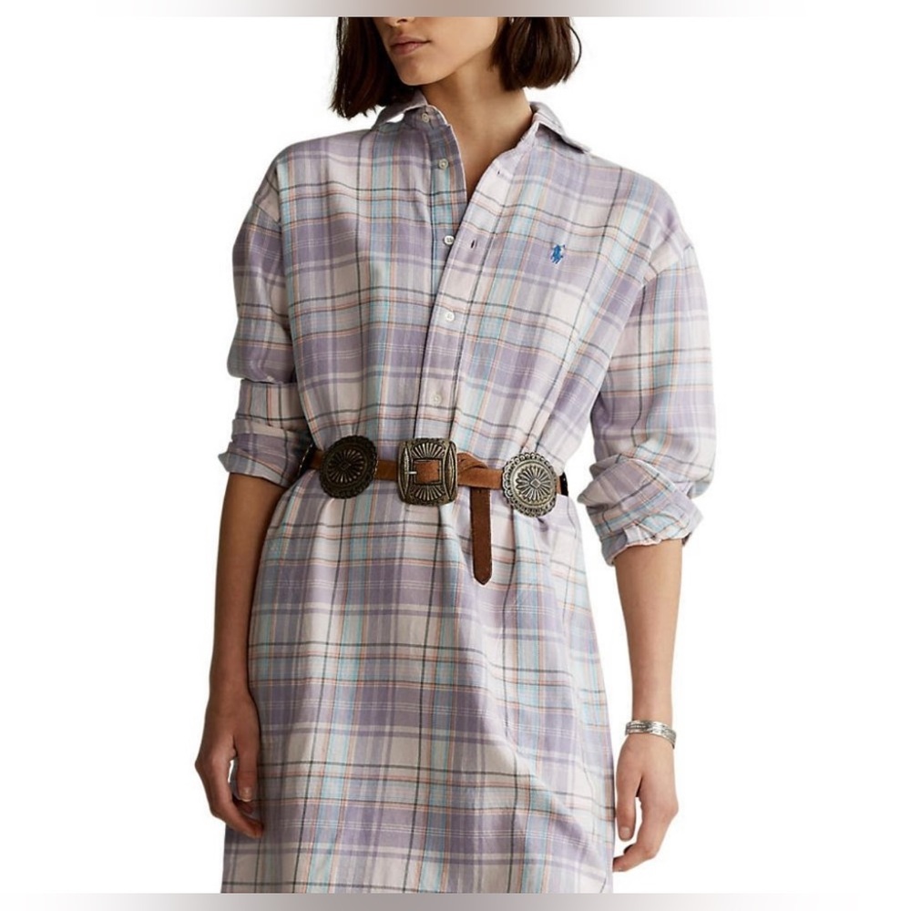 Polo Ralph Lauren - Plaid Shirt Dress - Size 14